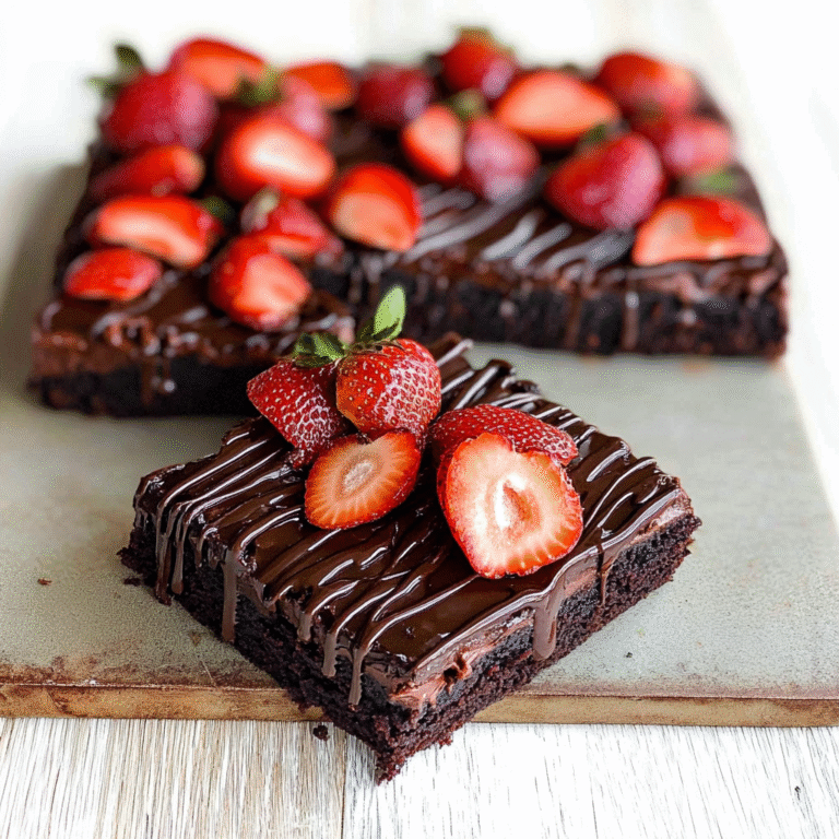 Chocolate Covered Strawberry Brownies Recipe