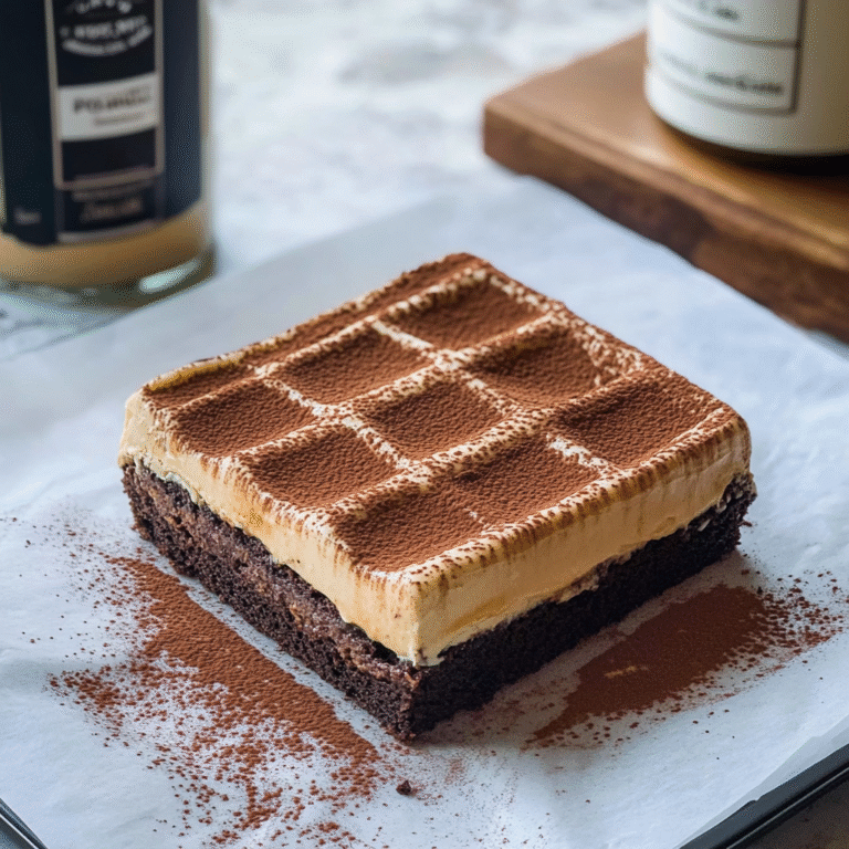 Easy Tiramisu Brownies
