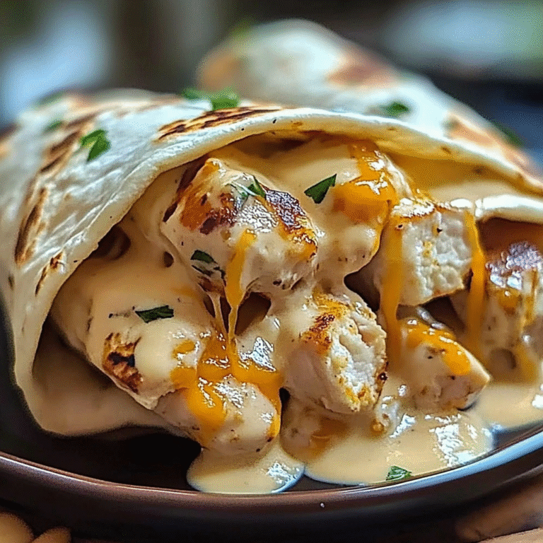 Cheesy Chicken Wraps Recipe