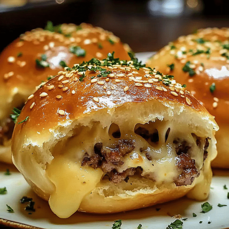 Delicious Garlic Parmesan Cheeseburger Bombs