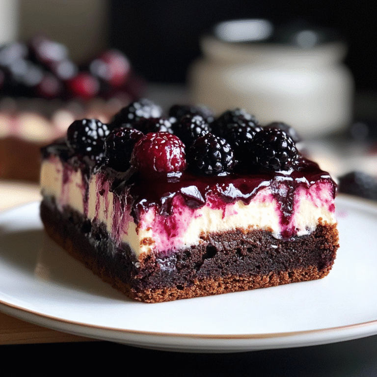 Blackberry Cream Cheese Brownies