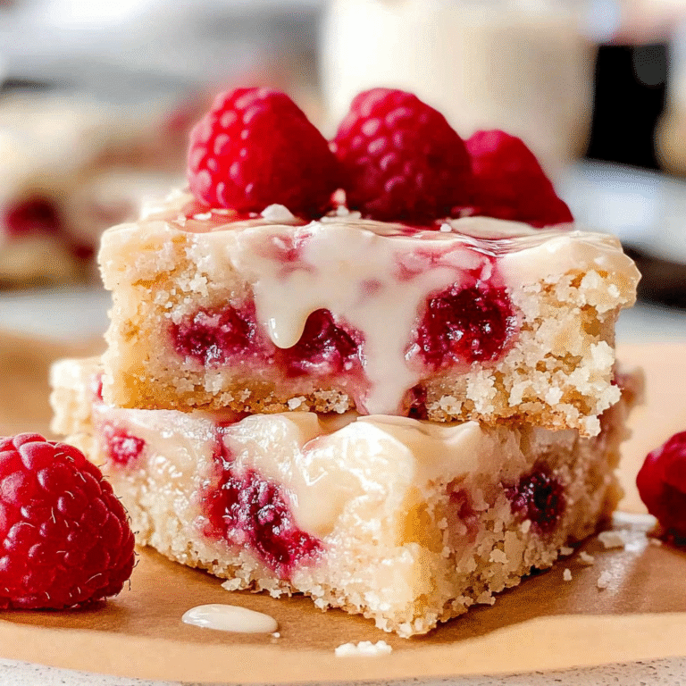 Raspberry White Chocolate Blondies Recipe
