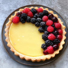Delightful Lemon Curd Tartlets with Berries
