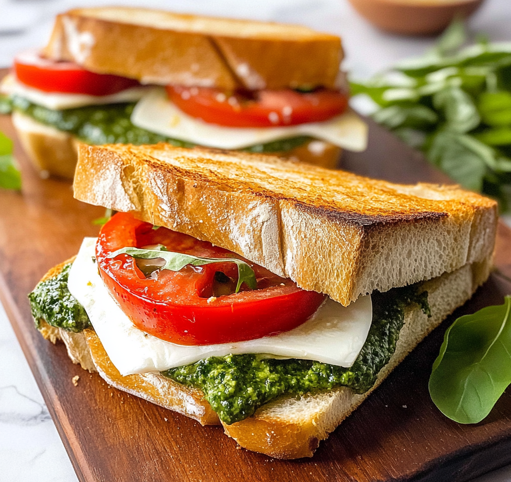 Caprese Sandwich with Pesto Recipe