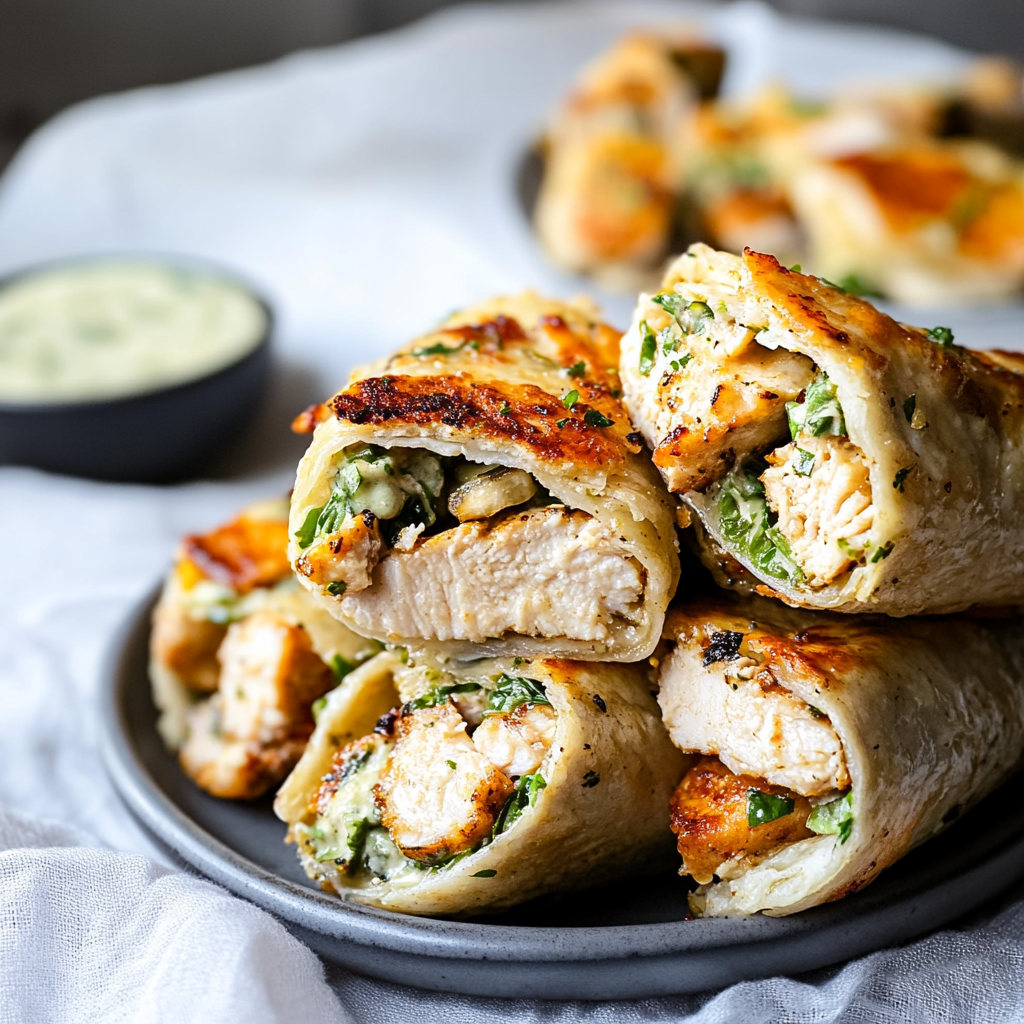 Chicken Caesar Wraps