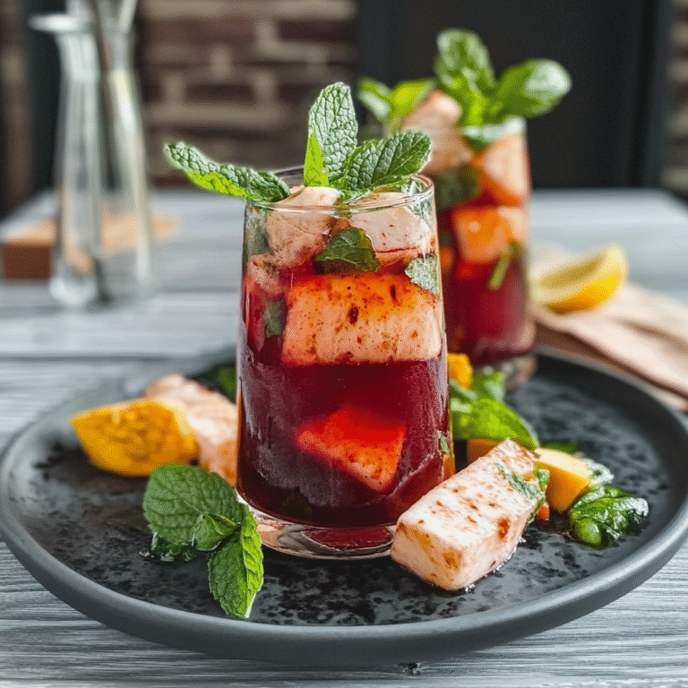 Hibiscus Iced Tea with Mint Recipe