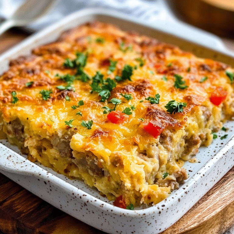 Sausage Hash Brown Casserole Recipe