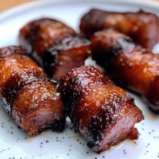 BBQ Bacon Wrapped Kielbasa