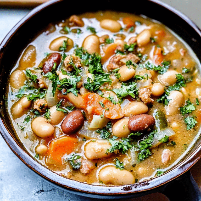Creamy Bean Soup with Sausage