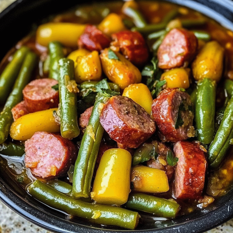 Slow Cooker Kielbasa and Green Beans Recipe