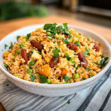Thai Red Curry Sausage Fried Rice