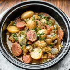Slow Cooker Kielbasa Cabbage Stew