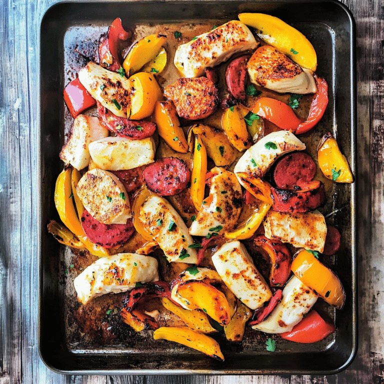 Kielbasa and Pierogis Sheet Pan Meal Recipe