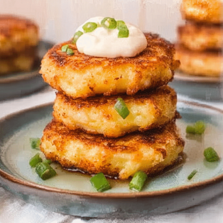Crispy Mashed Potato Fritters
