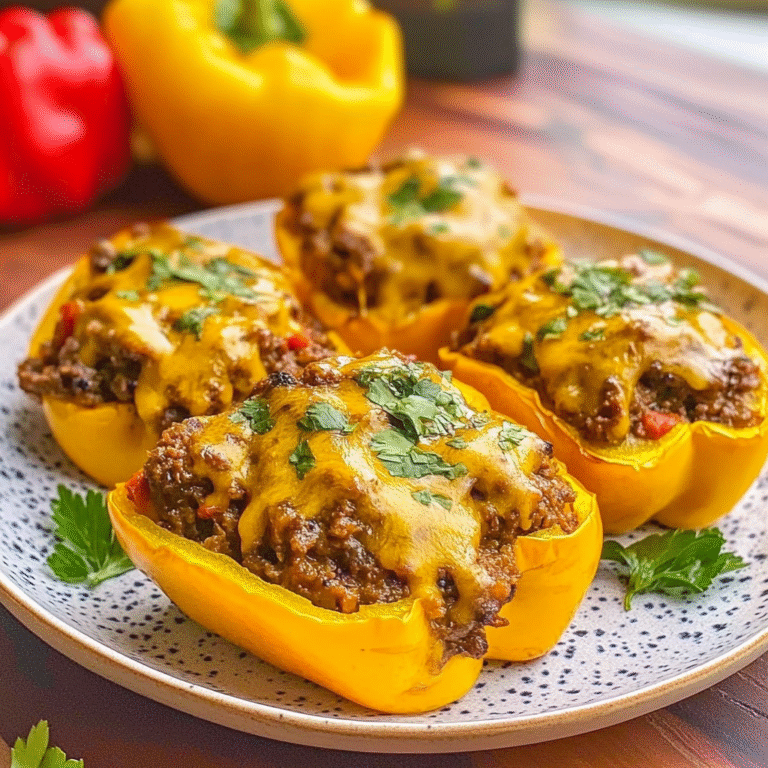 Air Fryer Sloppy Joe Stuffed Peppers Recipe