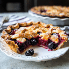 Easy Blackberry Peach Pie