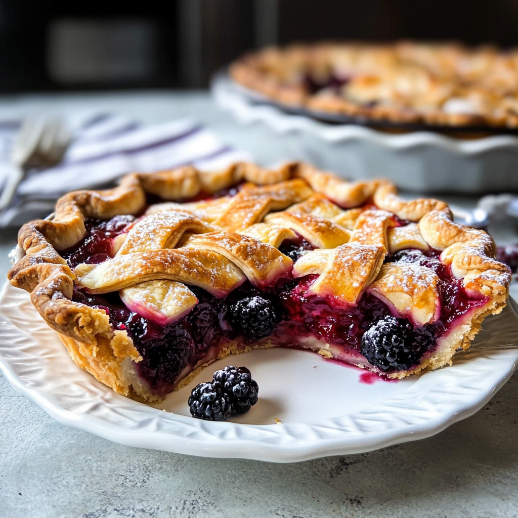 Easy Blackberry Peach Pie Recipe