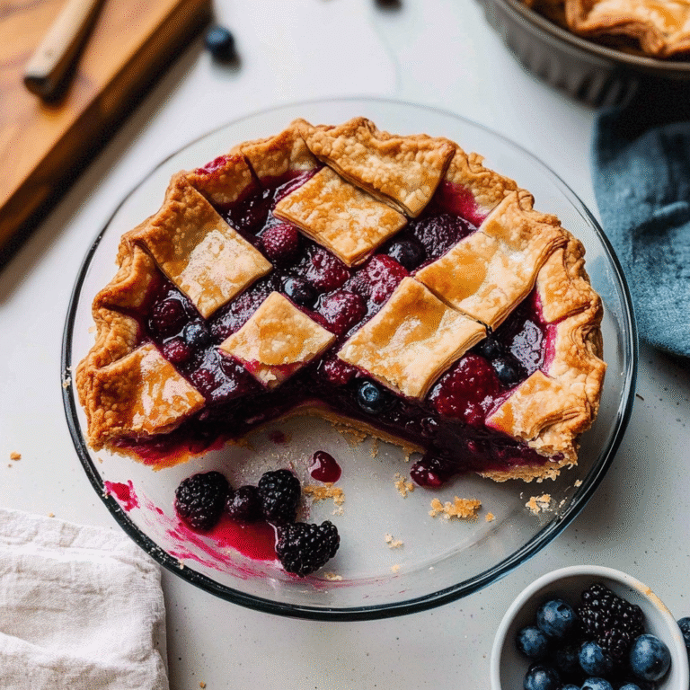 Triple Berry Pie Recipe