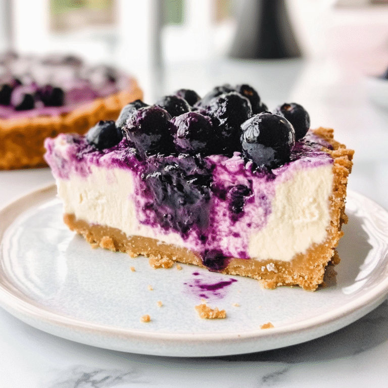 No Bake Blueberry Cheesecake Recipe