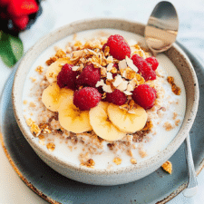 Overnight Oats with Coconut Milk & Fresh Fruit