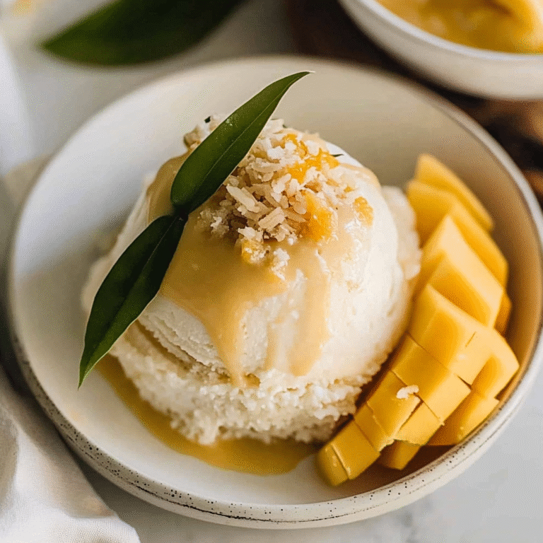 Mango Sticky Rice Ice Cream Cups Recipe