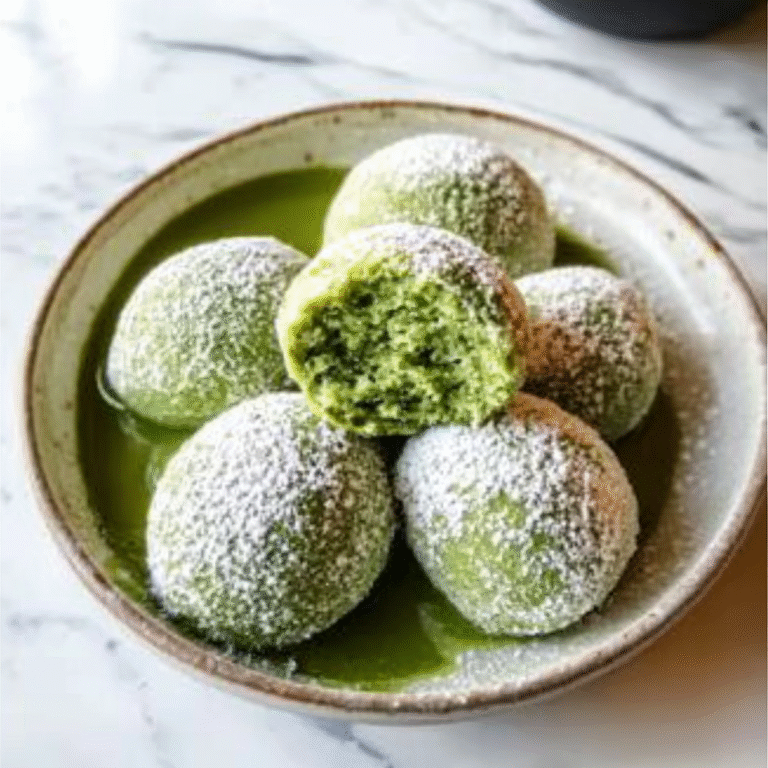 Matcha Mochi Ice Cream Balls Recipe