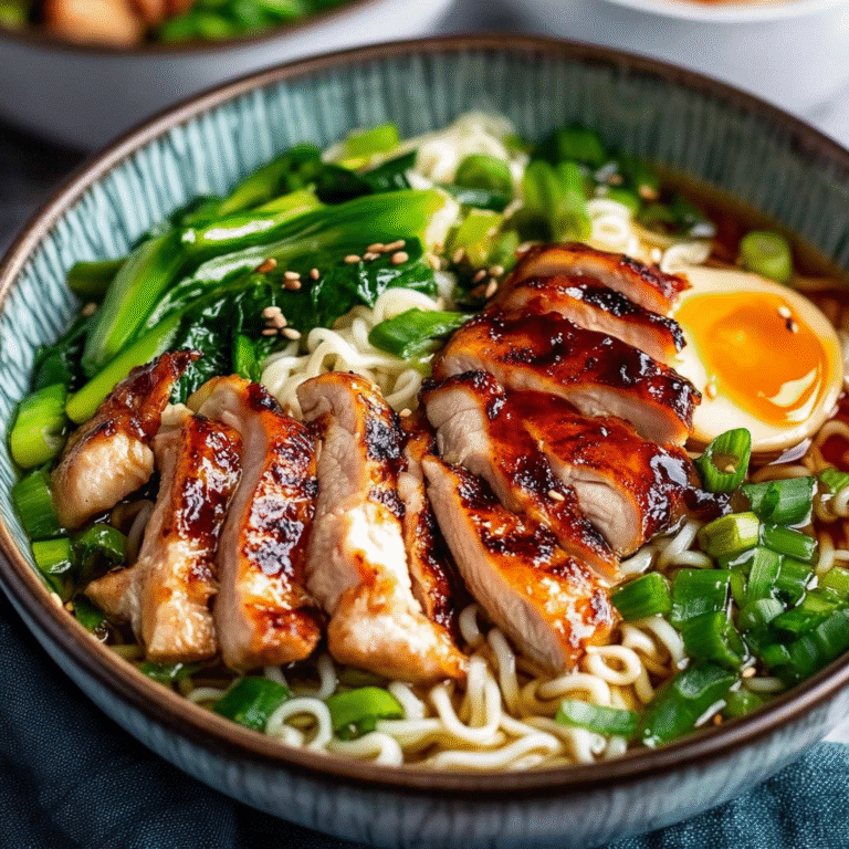 Cozy Ginger Glazed Chicken Ramen Bowls