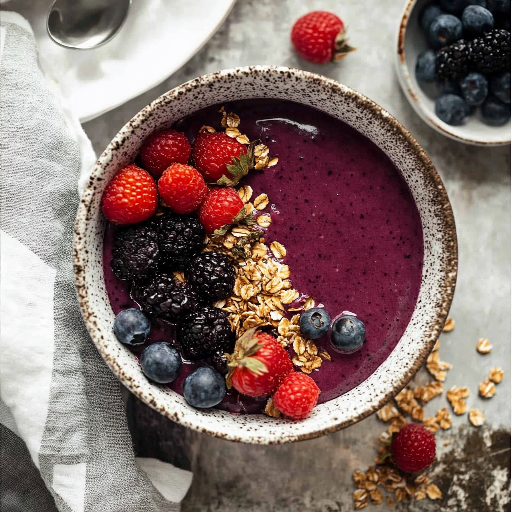 Berry Smoothie Bowl with Granola Crunch Recipe