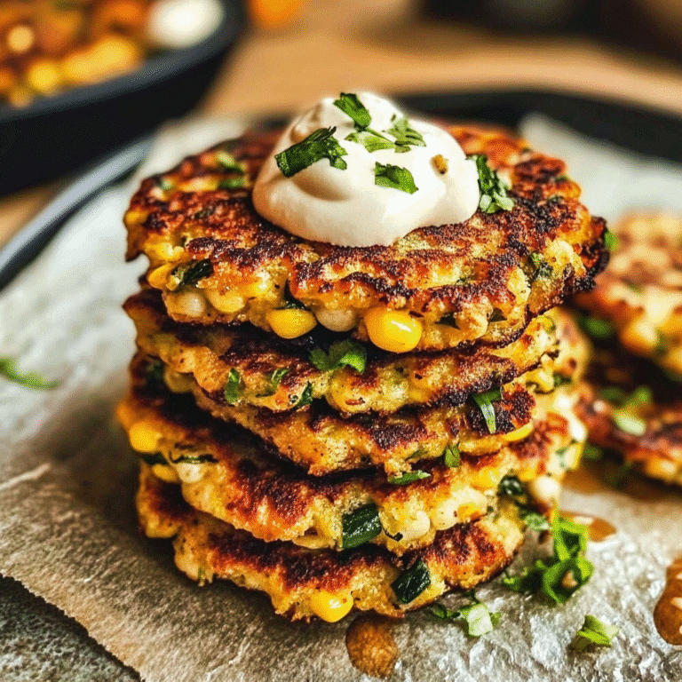 Zucchini Corn Fritters Recipe