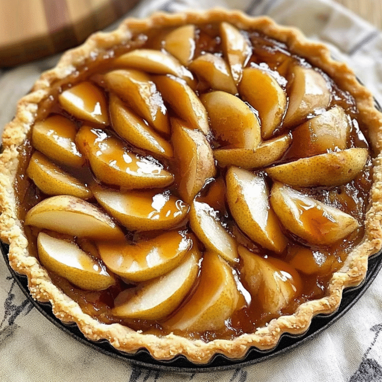 Spiced Pear Fall Treats Tart Recipe