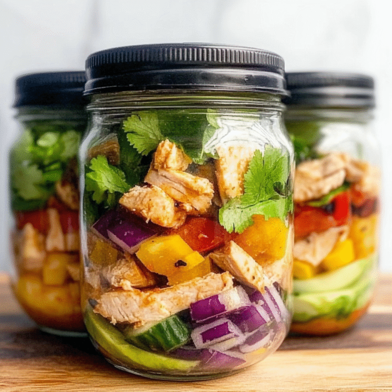 Southwest Chicken Salad Jars