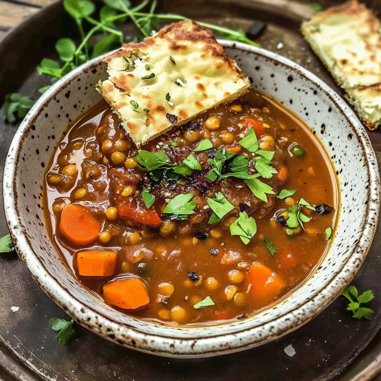 Warm Lentil Soup Recipe