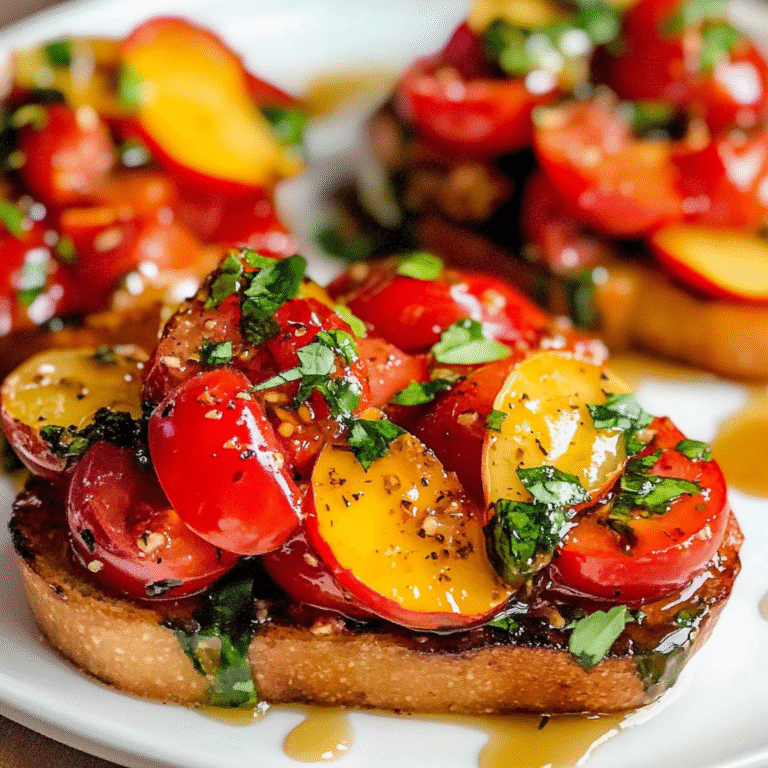 Nectarine and Tomato Bruschetta Recipe