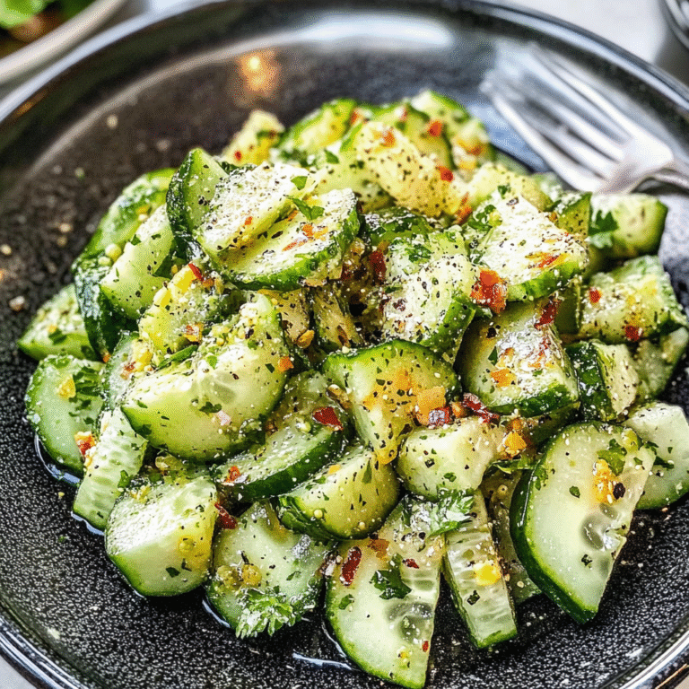 Keto-Friendly Cucumber Salad with Avocado