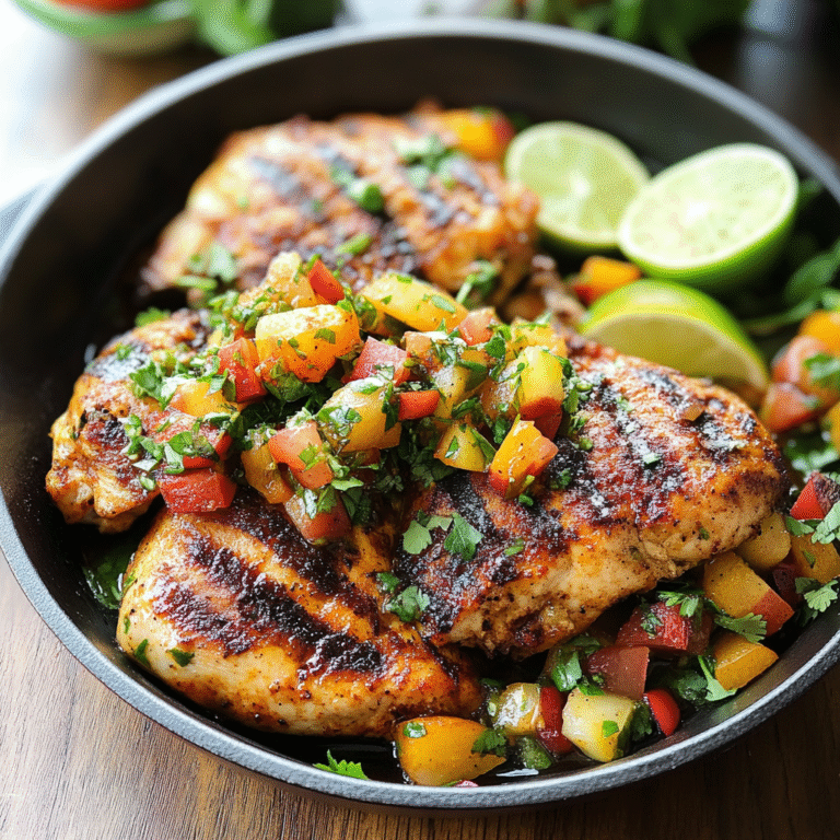 Grilled Chicken with Nectarine Salsa Recipe