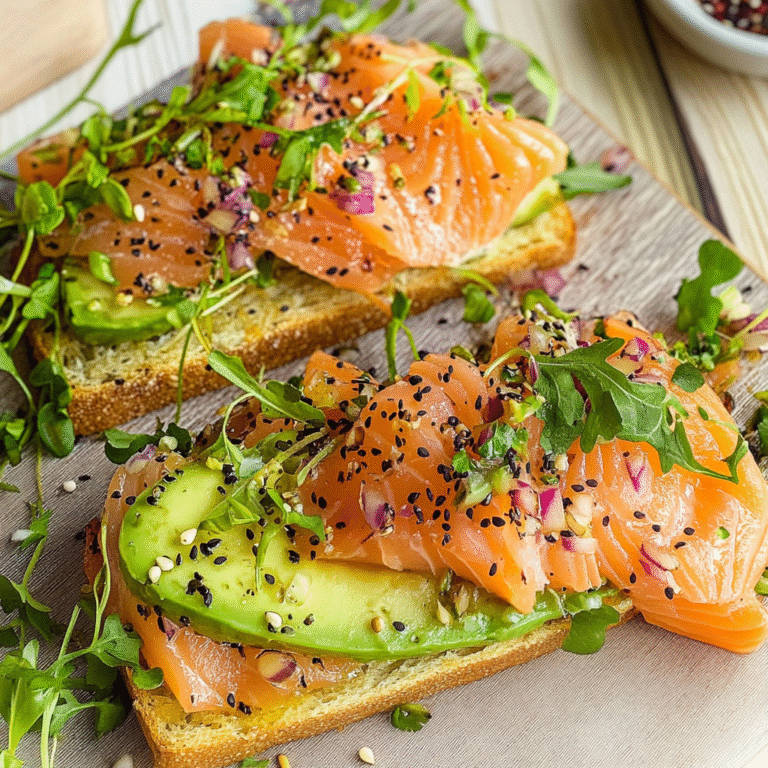 Salmon Avocado Toast Recipe