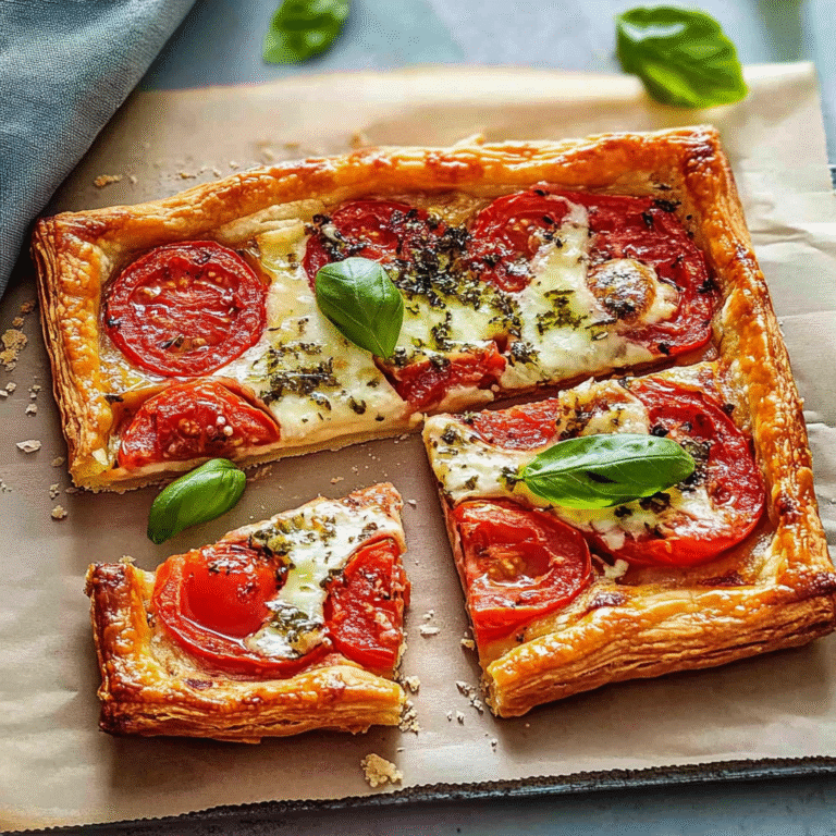 Tomato Tart with Puff Pastry Recipe
