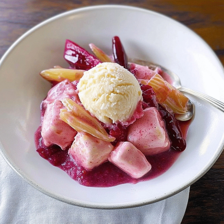Rhubarb & Ginger Ice Cream Recipe