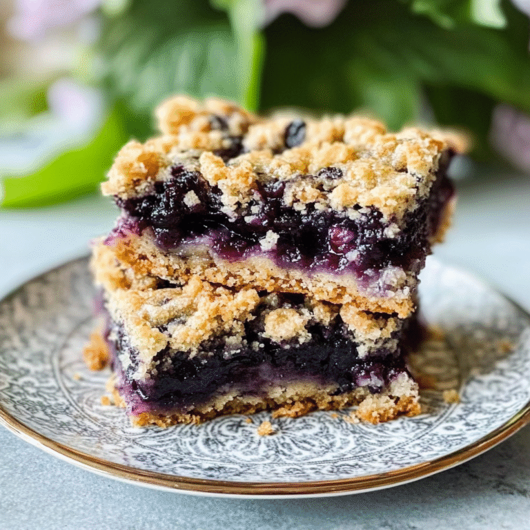 Blueberry Crumble Bars Recipe