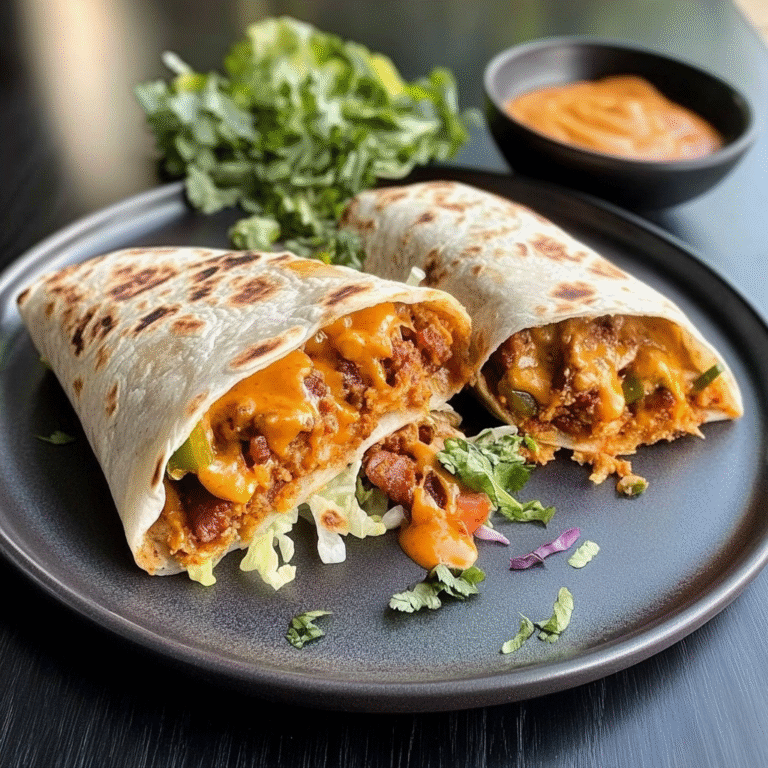 Cheeseburger Burritos
