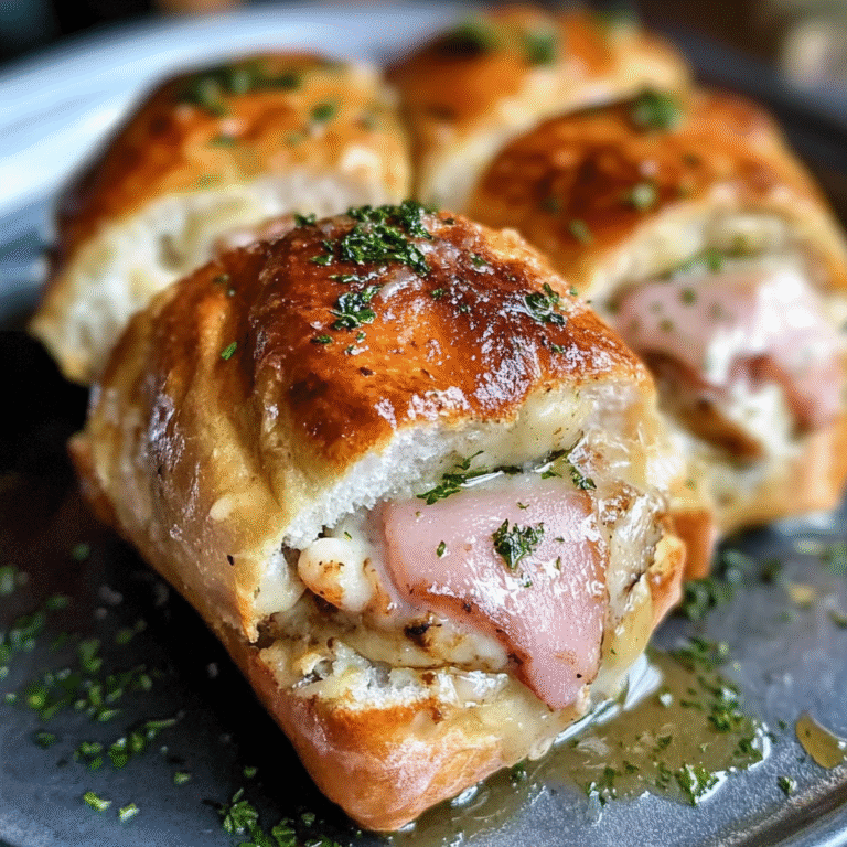 Chicken Cordon Bleu Sliders Recipe