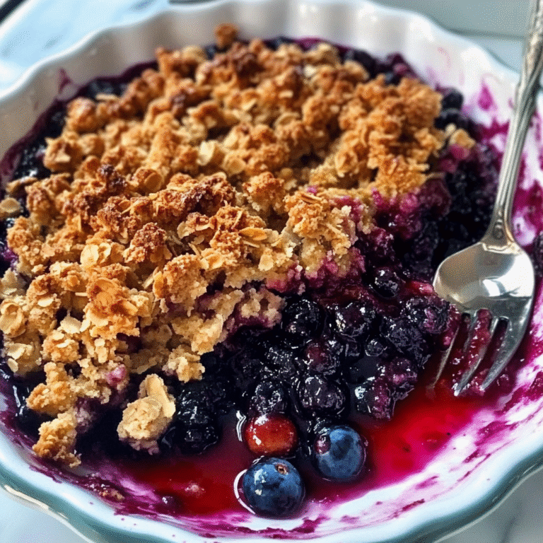 Blueberry Crisp Recipe