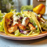 Crispy Chicken Caesar Smashed Tacos