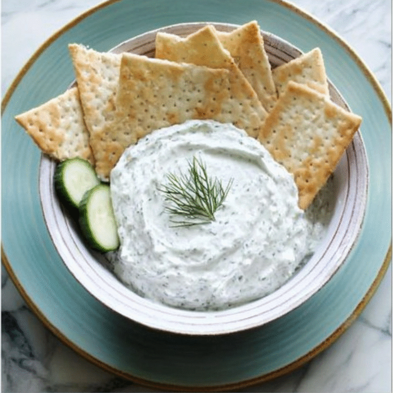Cool and Creamy Cucumber Dill Dip Recipe