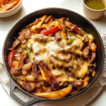 Zesty Philly Cheesesteak Skillet Recipe