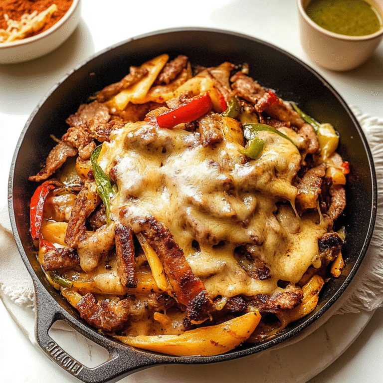Zesty Philly Cheesesteak Skillet Recipe