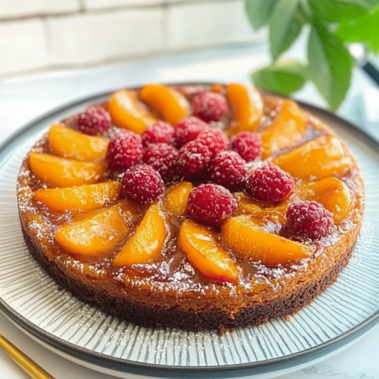Peach Upside-Down Cake Recipe