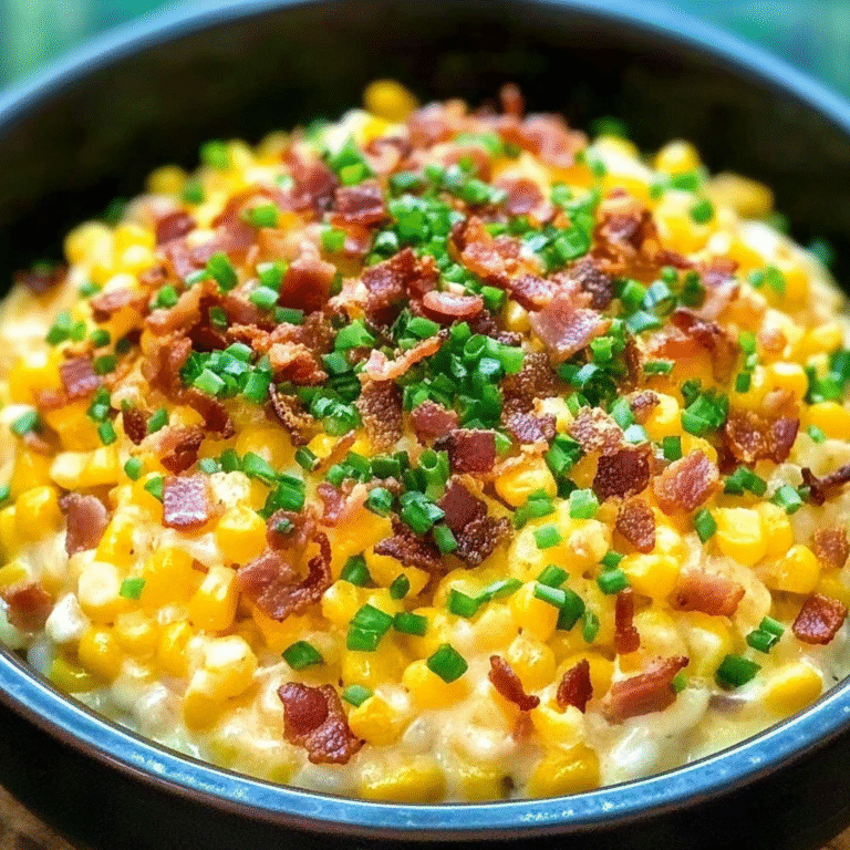 Slow Cooker Cheddar Corn with Bacon