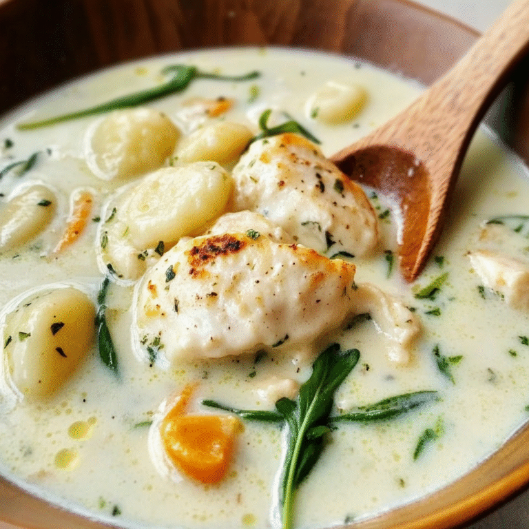Chicken and Gnocchi Soup Recipe