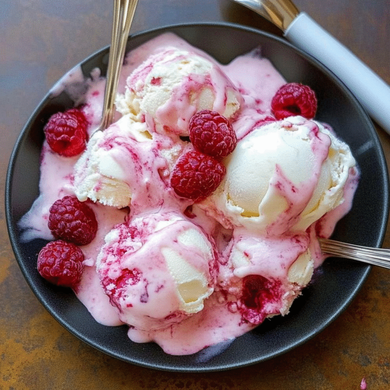 Raspberry Swirl Frozen Yogurt Recipe